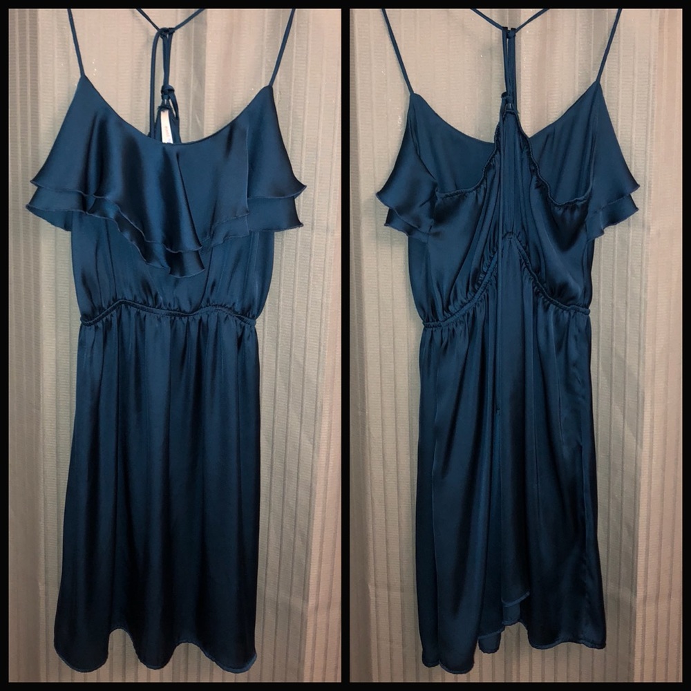 Blue Strapless Dress